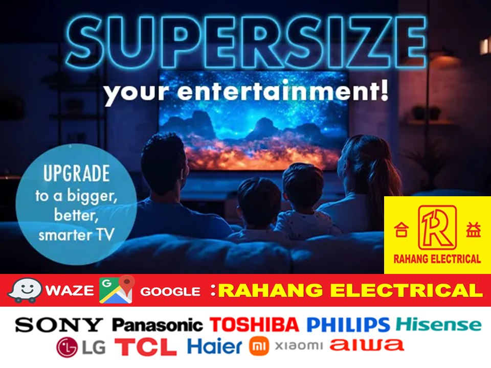 Rahang Electrical MY Facebook ad: Promotion on TV of alll brands are happening…