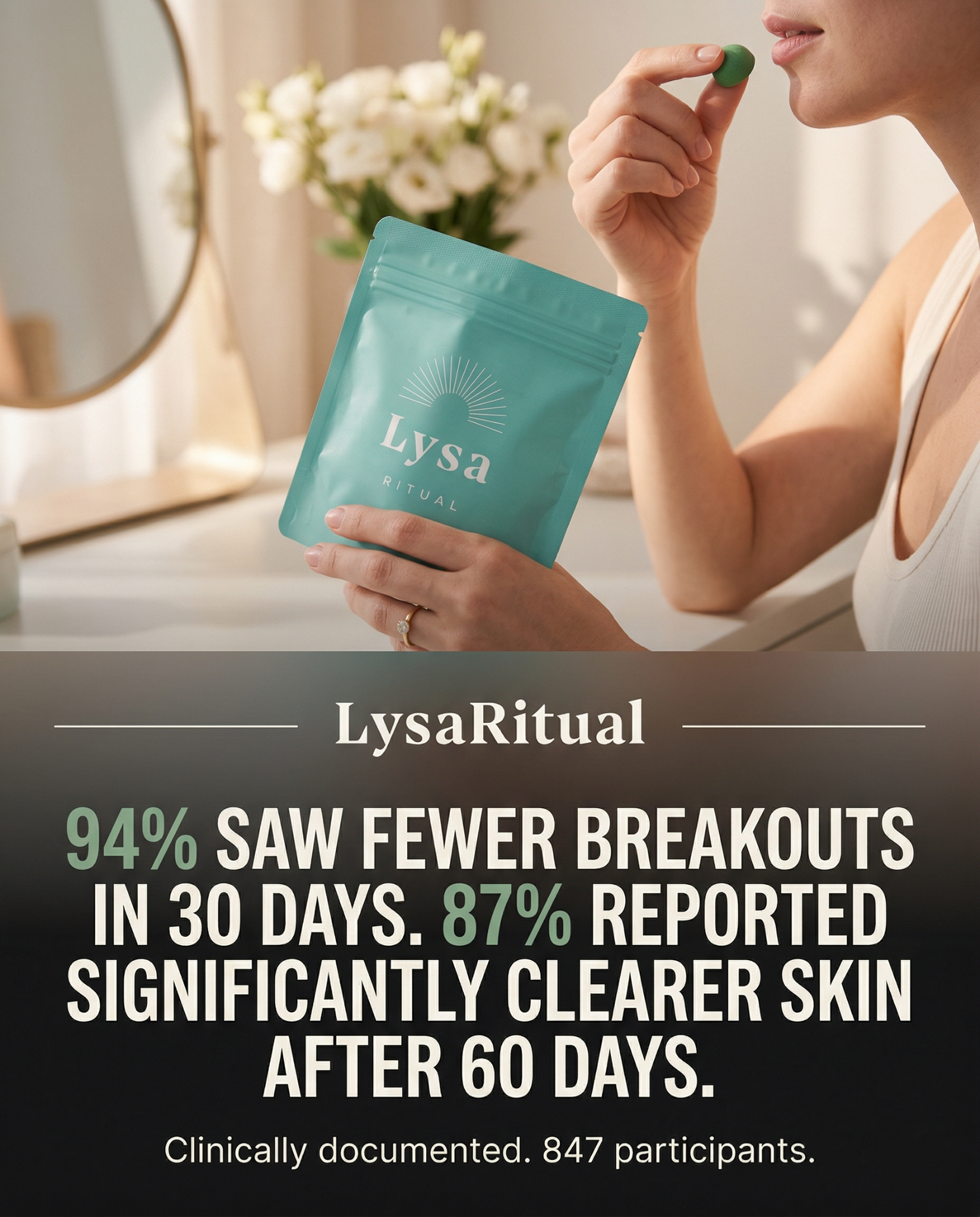 Lysa Ritual Facebook ad: Wedding with ACNE!?