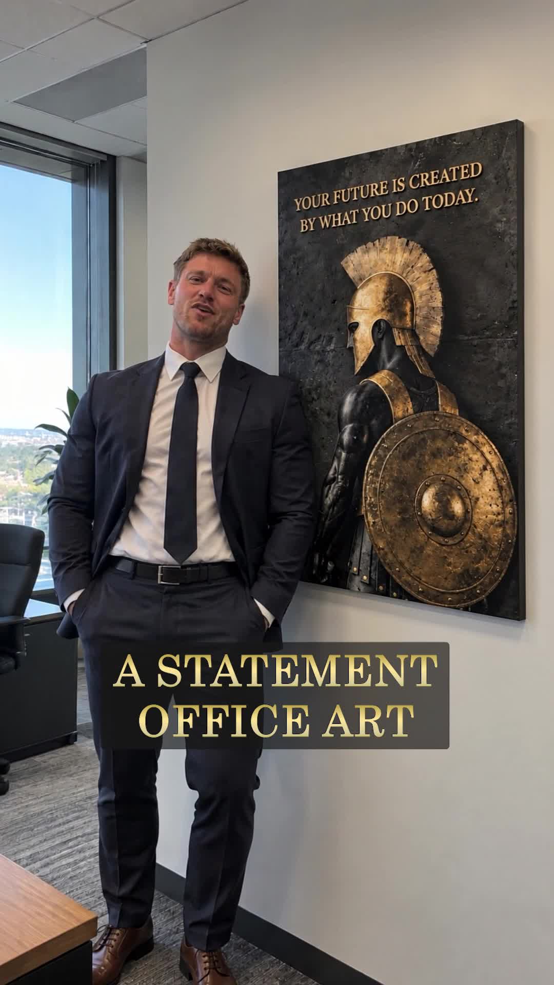 Tailored Canvases - Personalized Art Facebook ad: Spartan Warrior Wall Art | Made in the USA | Ships Fast