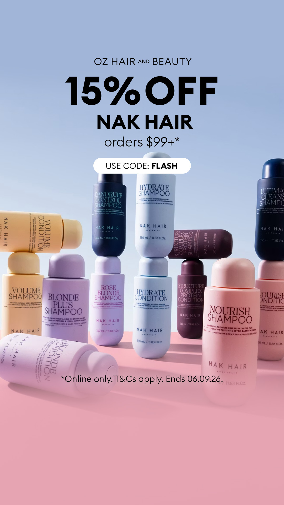 Oz Hair and Beauty Facebook ad