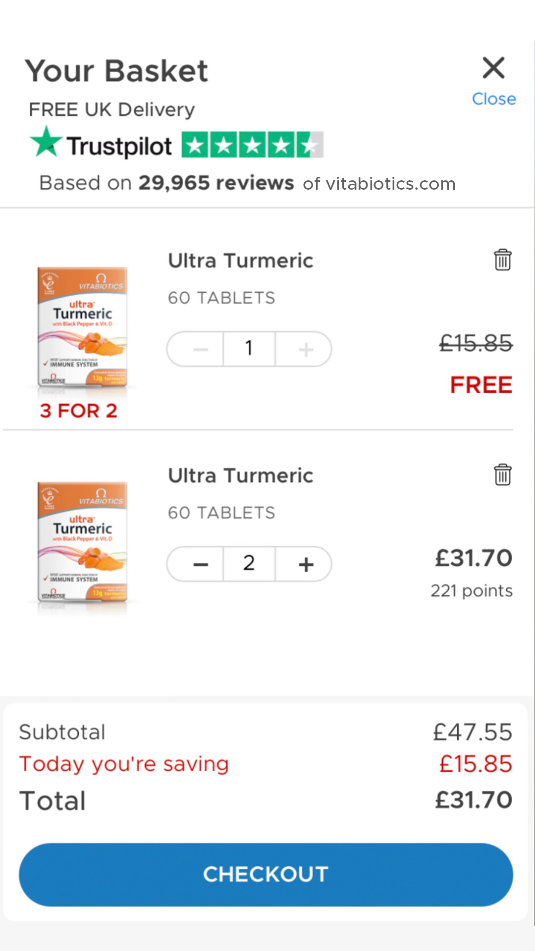 Vitabiotics Facebook ad