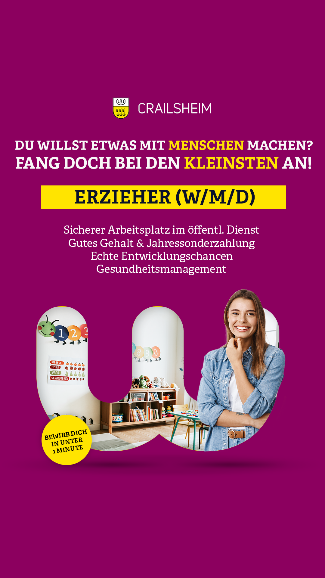 Stadtverwaltung Crailsheim Facebook ad from Sep 26, 2025