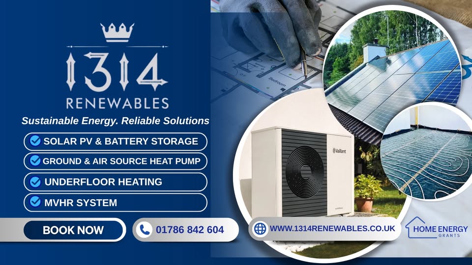 1314 Renewables Facebook ad: Powering homes with renewables.