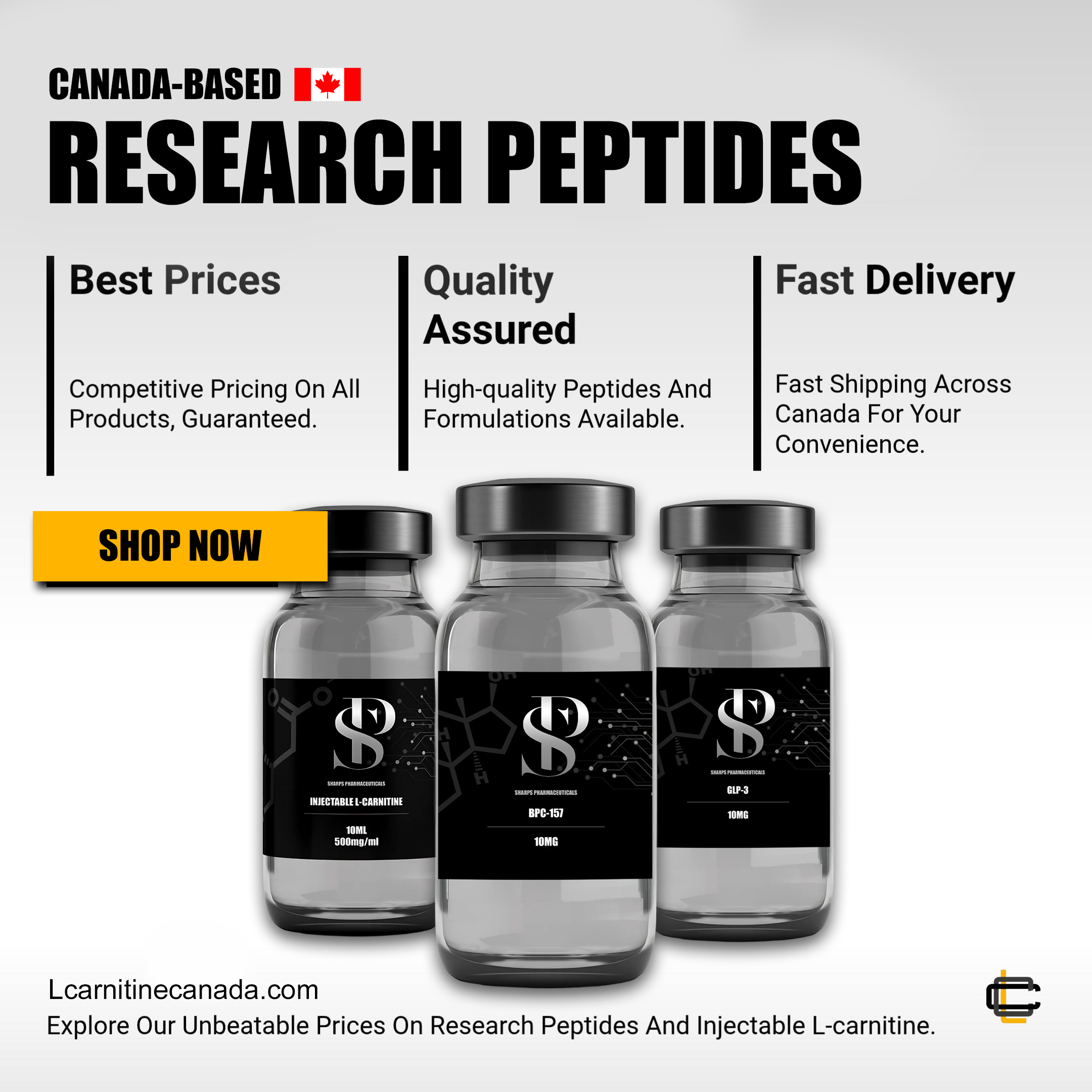 Canadian Peptides Facebook ad: Shop Weight Loss Peptides in Canada Today