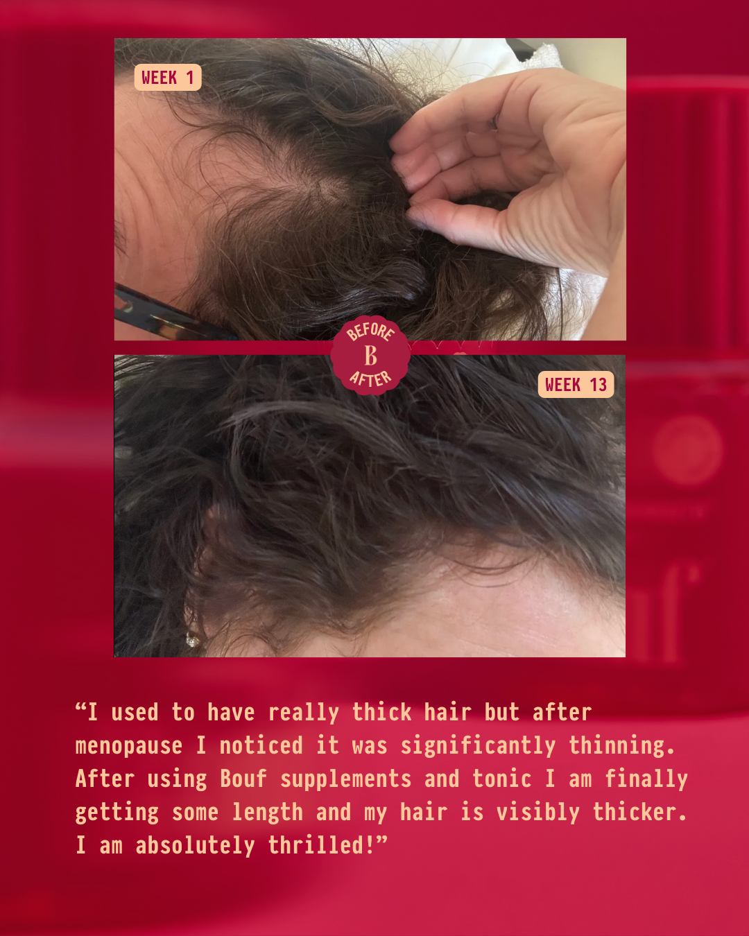Bouf Haircare Facebook ad