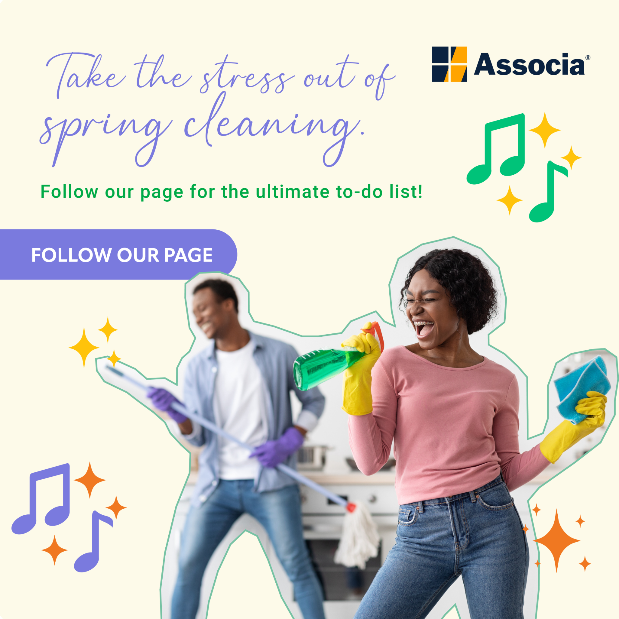 Associa Facebook ad: Bedrooms, living rooms, and everything in between.