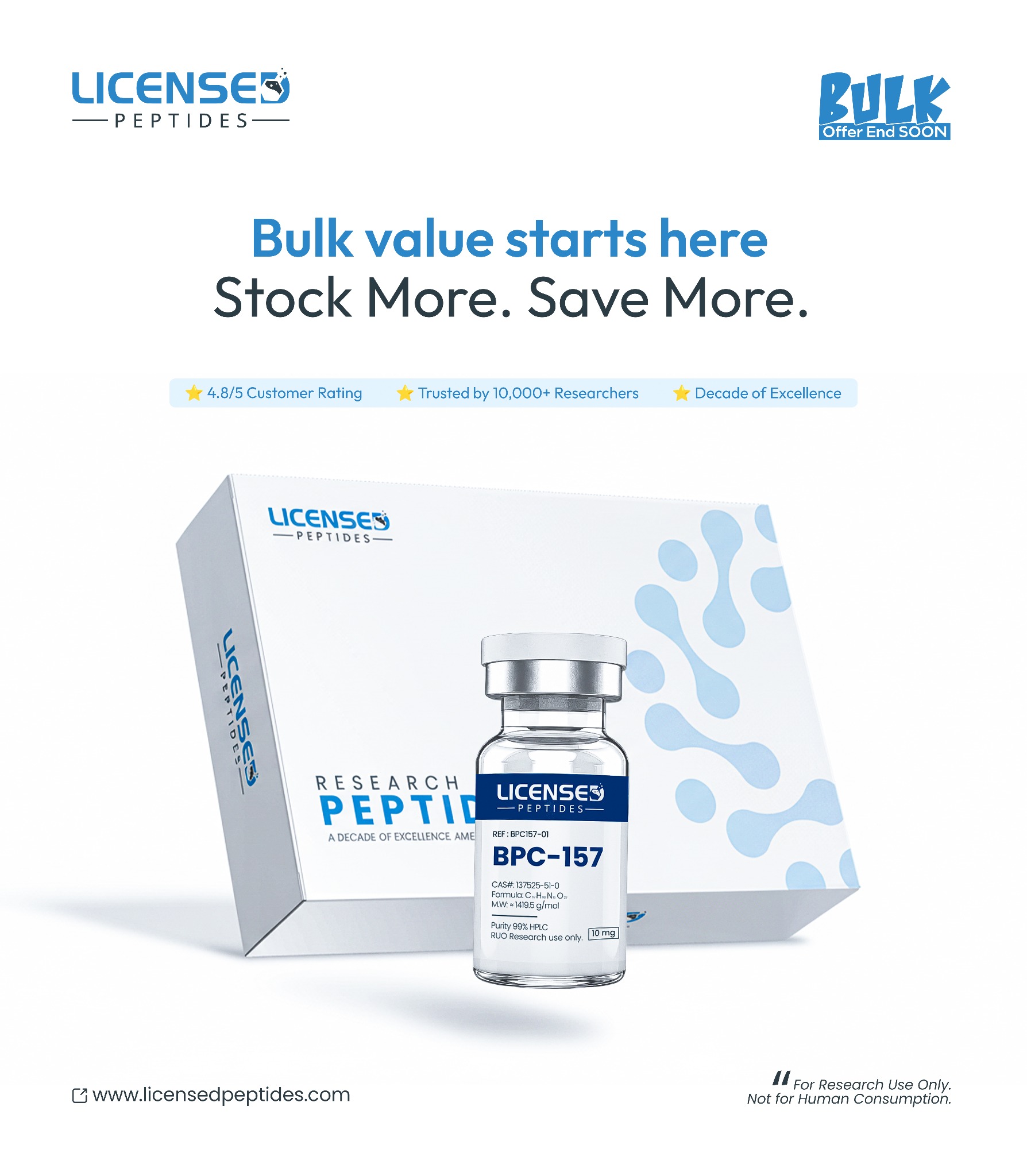 LicensedPeptides Facebook ad