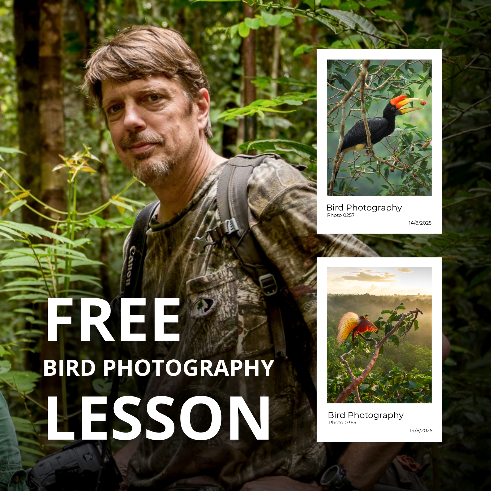 Tim Laman - Wildlife Photojournalist Facebook ad