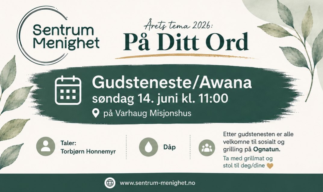 Sentrum Menighet Varhaug Facebook ad