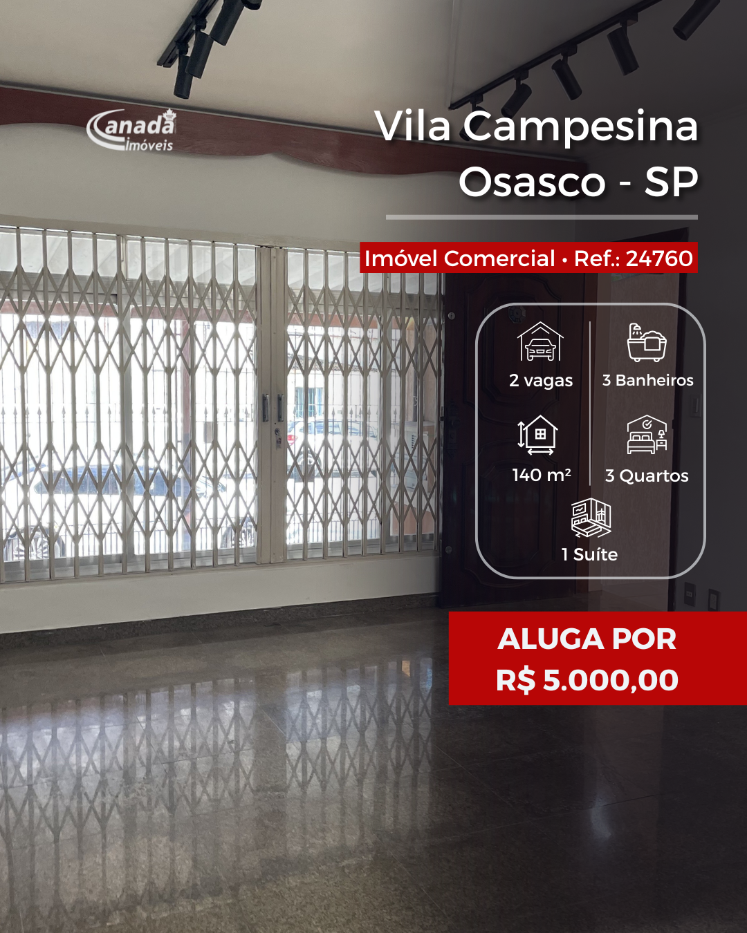 Canadá Imóveis Osasco Facebook ad: **O imóvel Comercial ideal para alugar e instalar…