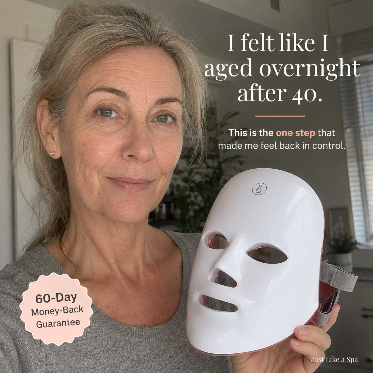 Just Like a Spa Facebook ad: Feel Back in Control of Your Skin