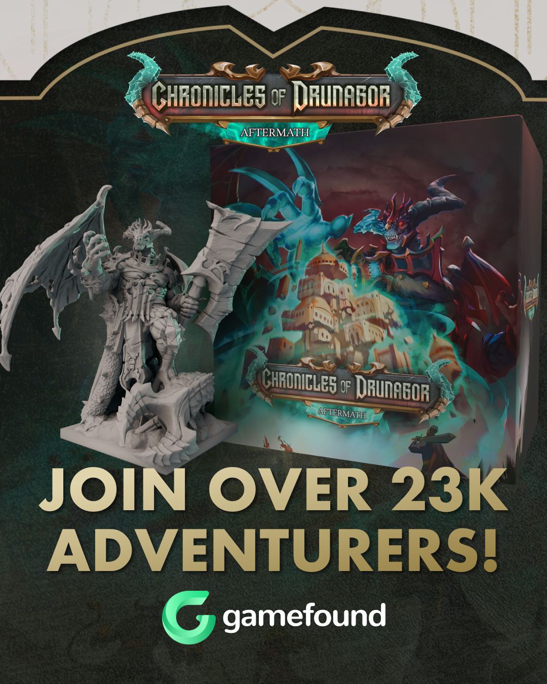 Creative Games Studio Facebook ad: Follow us on Gamefound