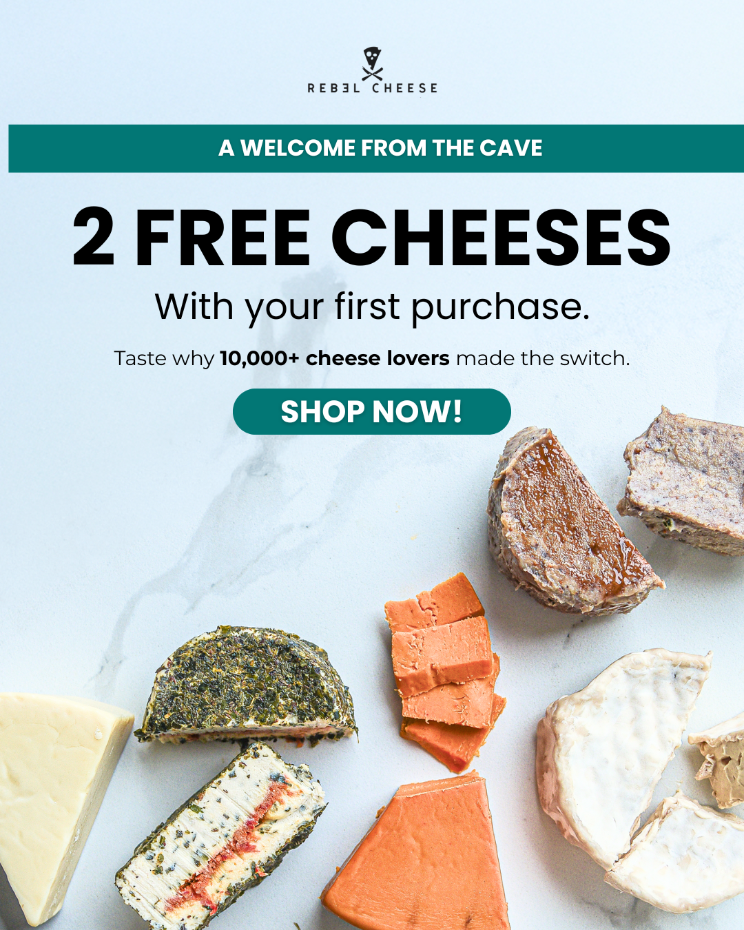 Rebel Cheese Facebook ad