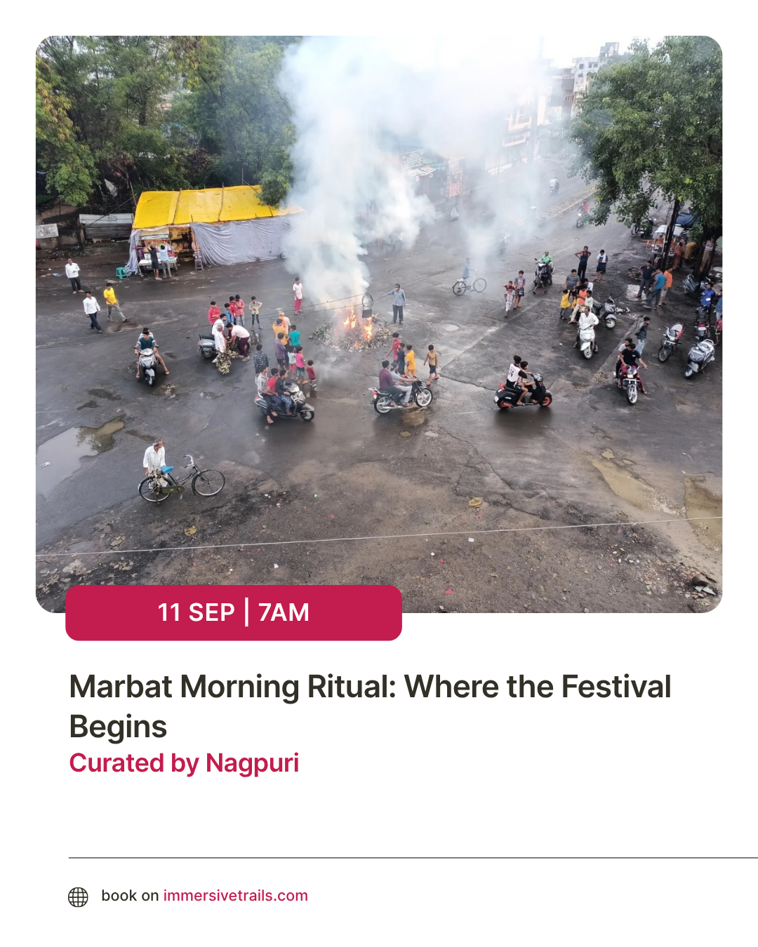 Immersive Trails-Global Facebook ad: Marbat Morning Ritual: Where the Festival Begins
