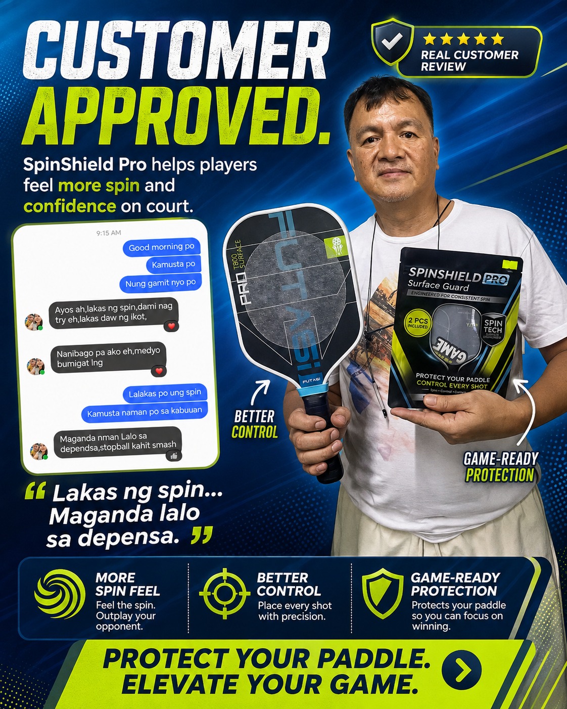Spinshield Pro - Surface Guard Facebook ad: Gusto mo ba ng mas malakas na spin…