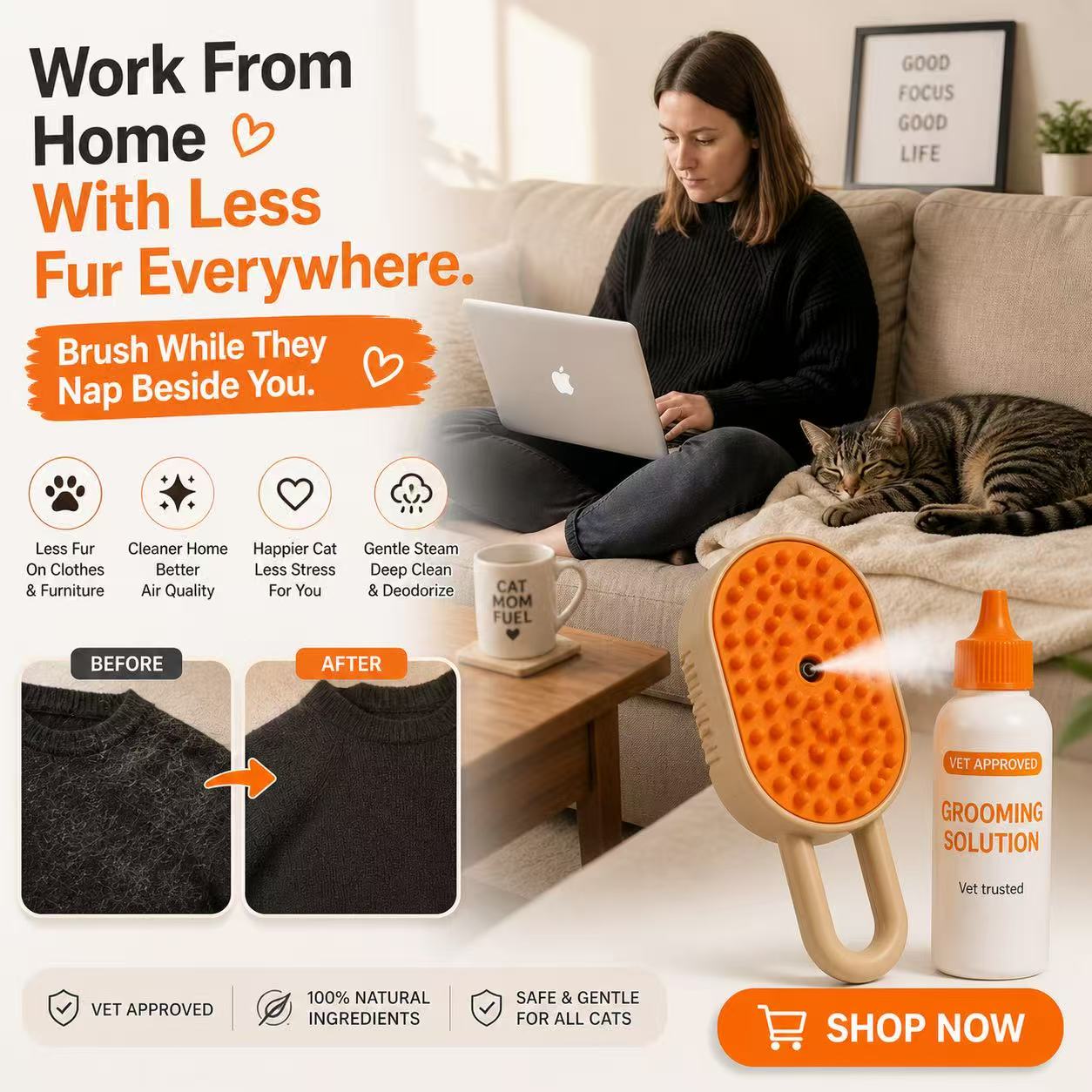 Velvehug Facebook ad: Pet Grooming in Minutes