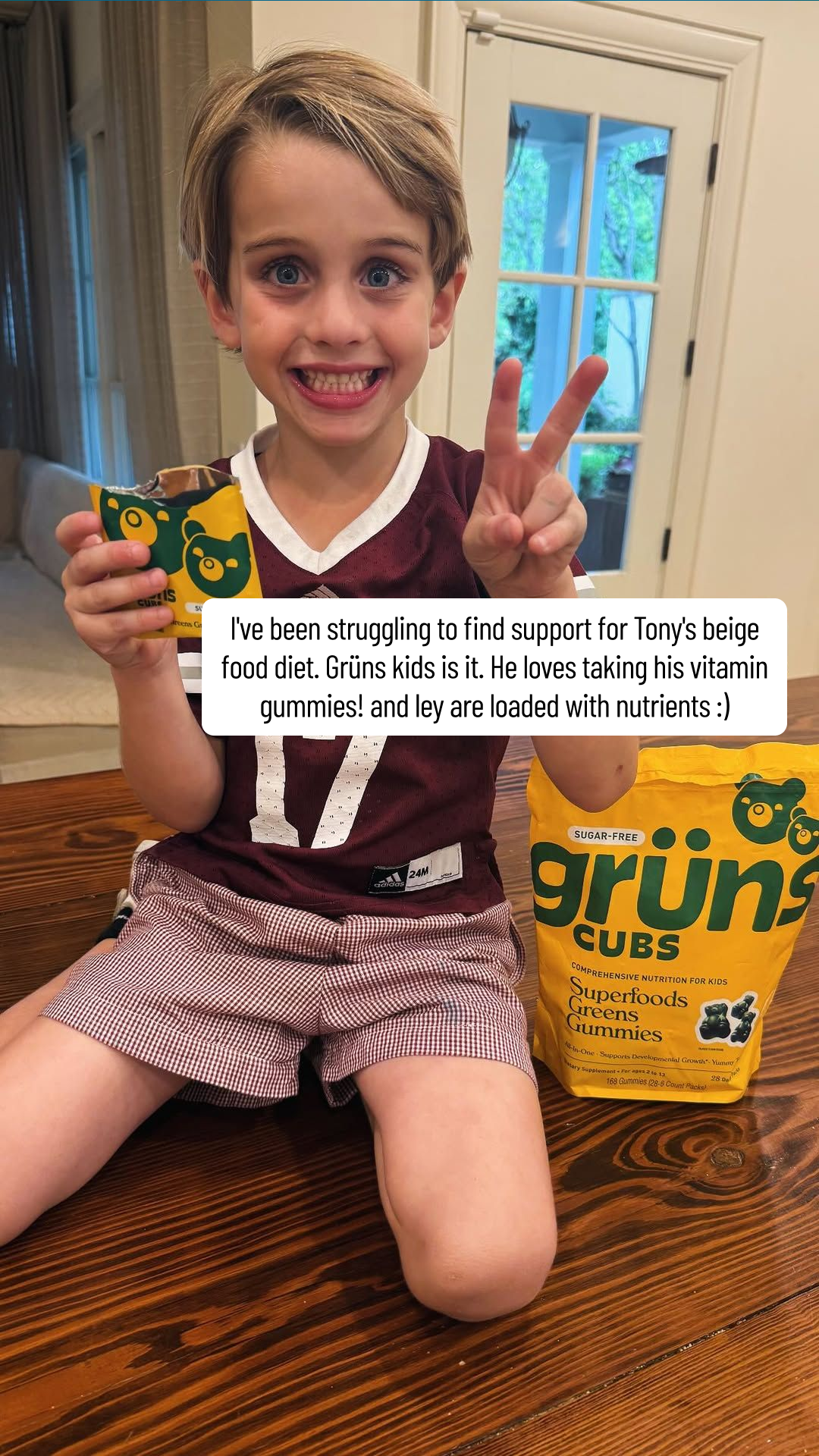 Grüns Kids Facebook ad