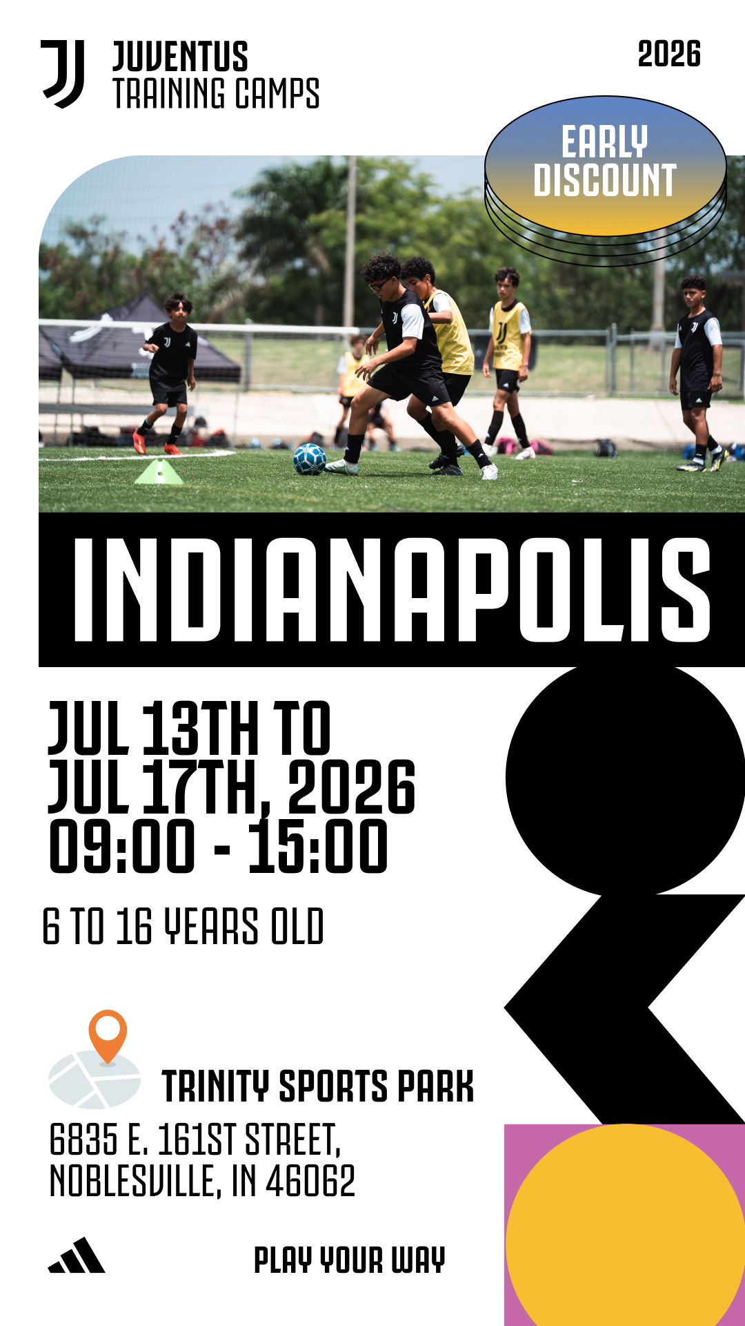 Juventus Camps USA Facebook ad: ENROLL THEM NOW!
