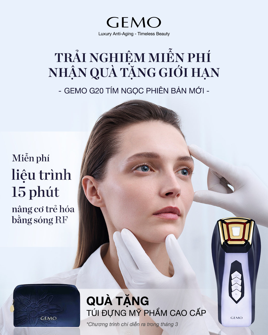 GEMO Vietnam Facebook ad: GEMO kính mời bạn đến store trải nghiệm…