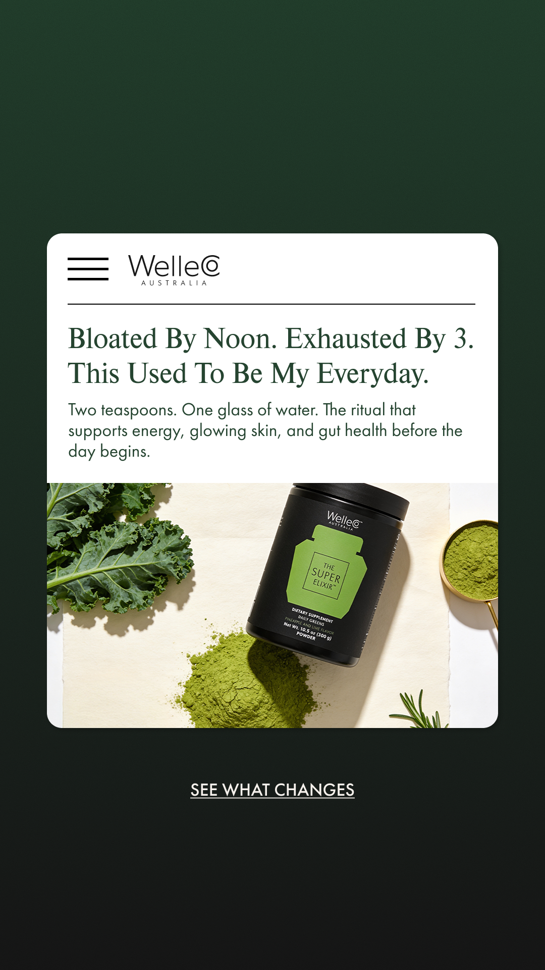 WelleCo Facebook ad