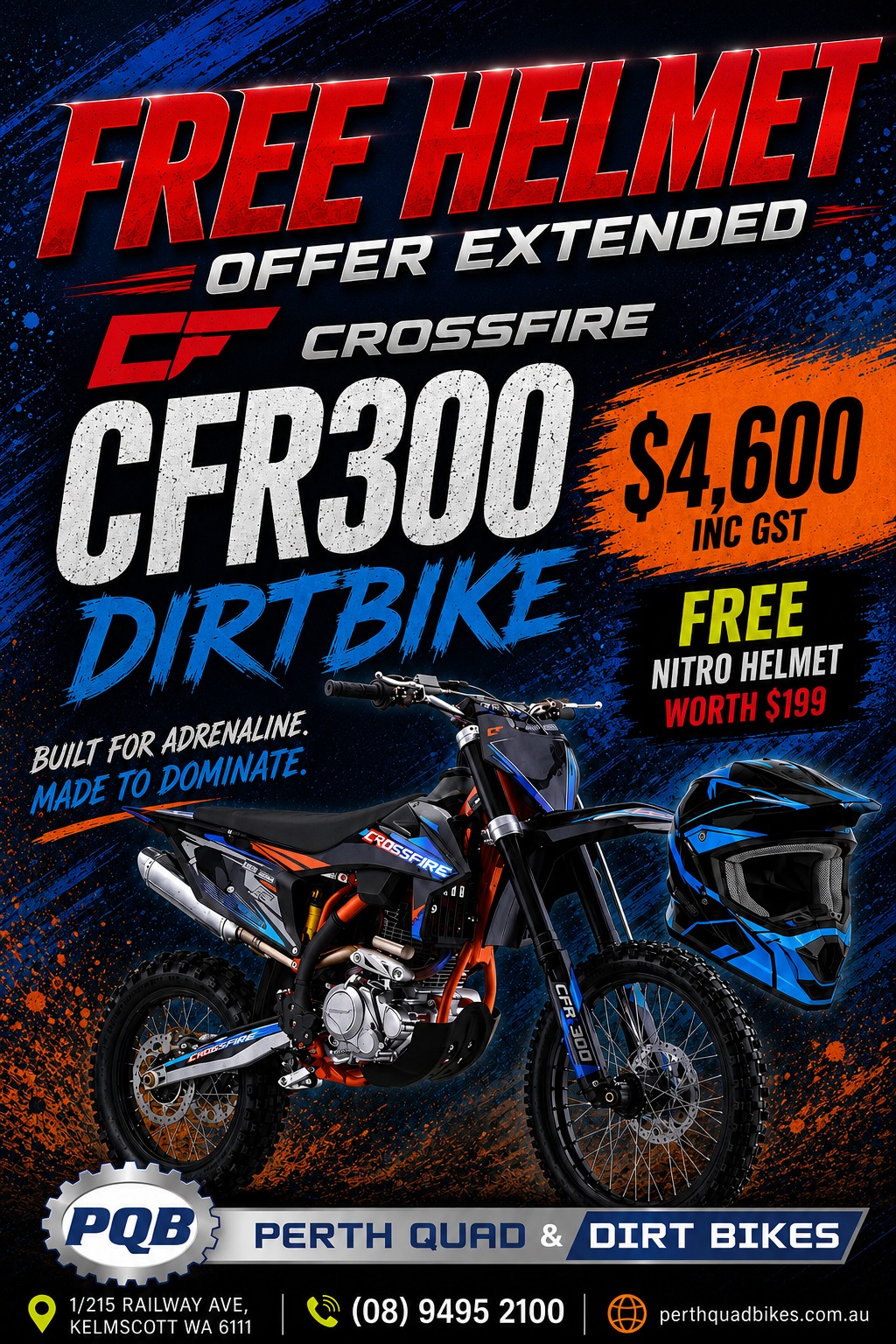 Perth Quad Bikes Facebook ad from Jul 8, 2026