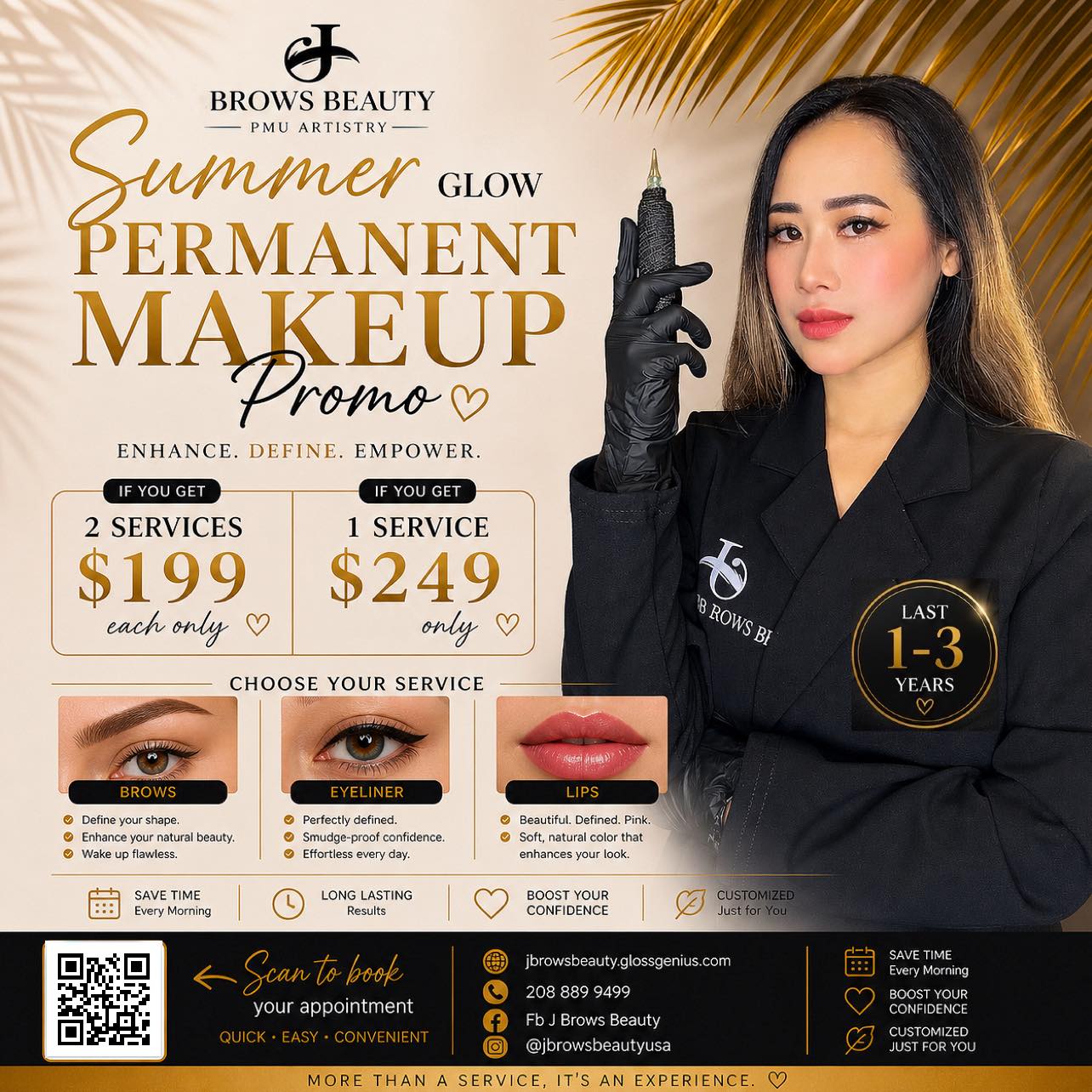 J Brows Beauty Facebook ad: SUMMER BEAUTY SPECIAL