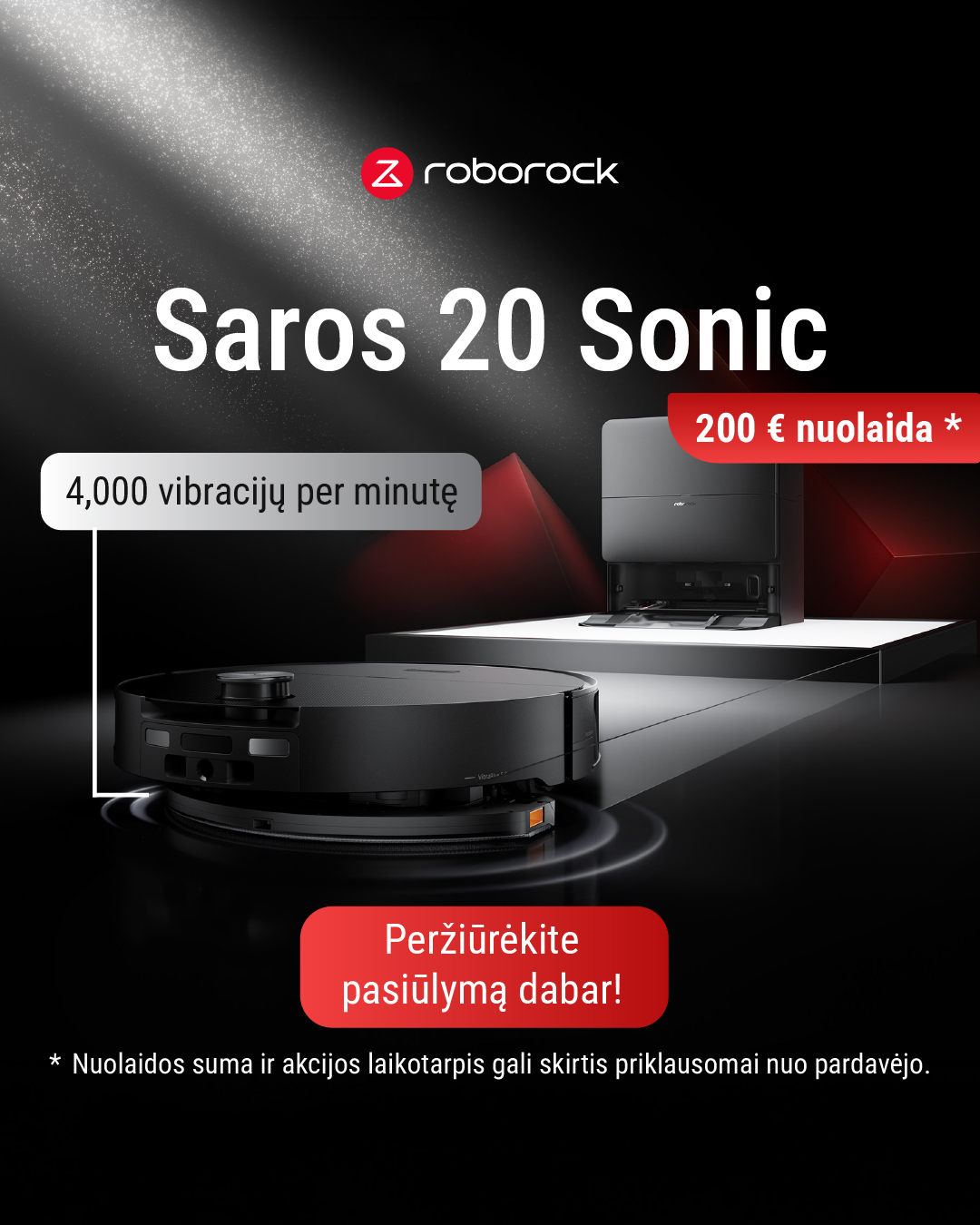 Roborock Lietuva Facebook ad: Roborock Saros 20 | -€400