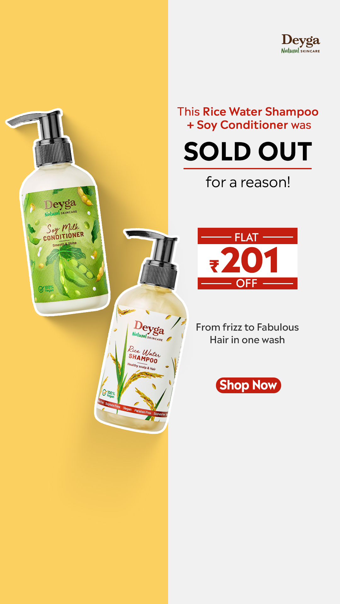 Deyga Organics Facebook ad
