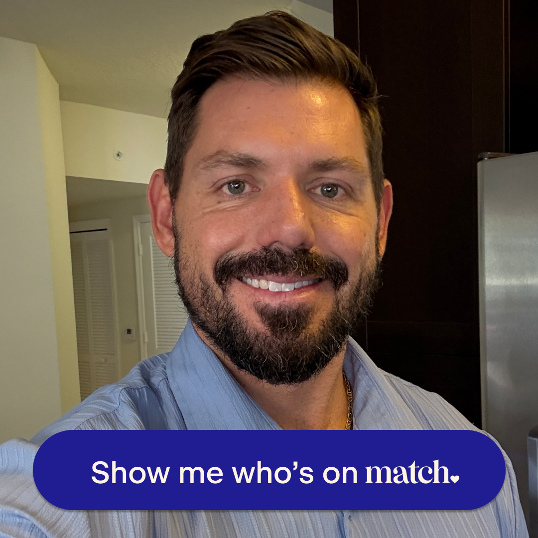 Match Facebook ad: Try Match.