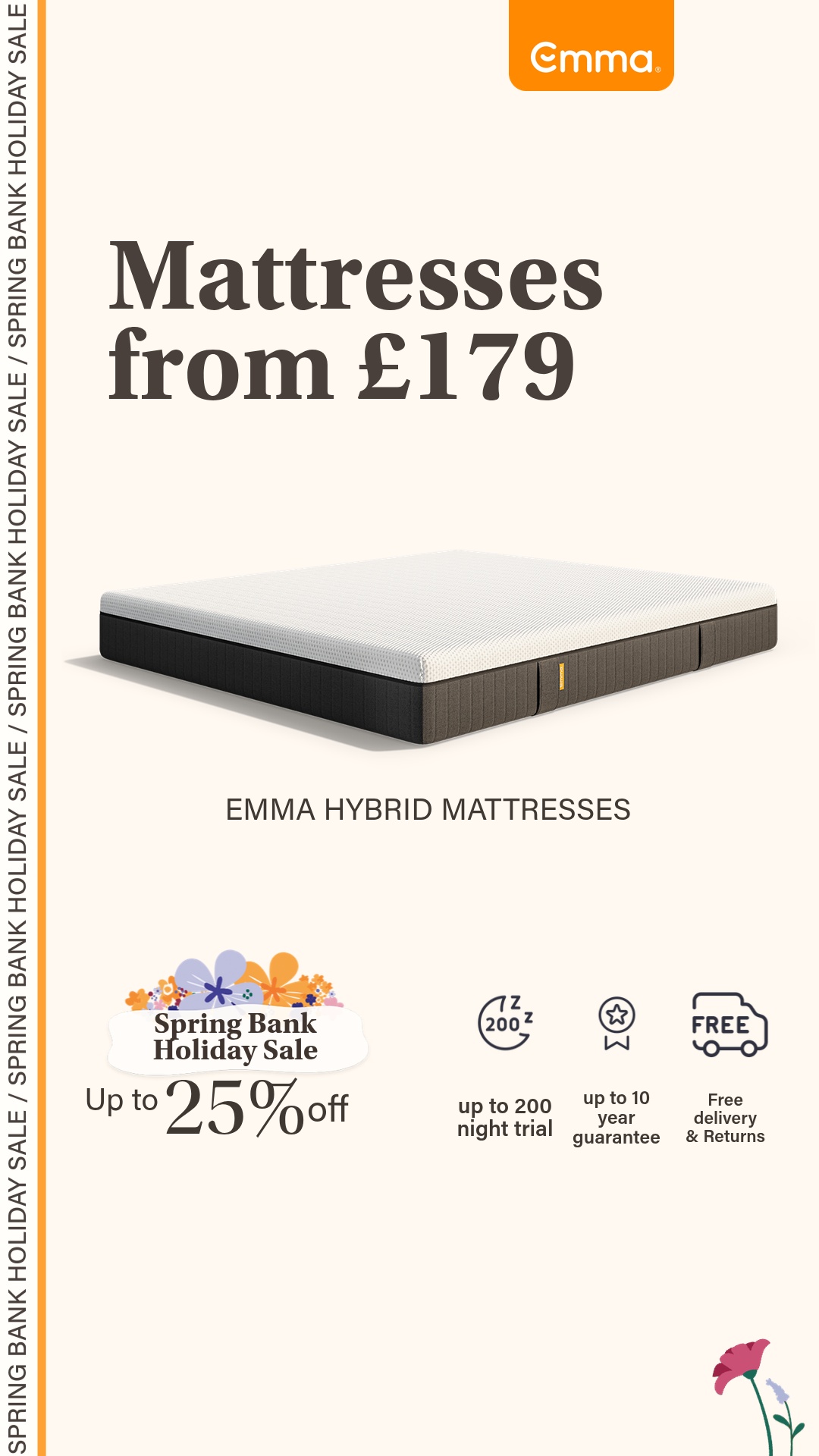 Emma Sleep UK Facebook ad