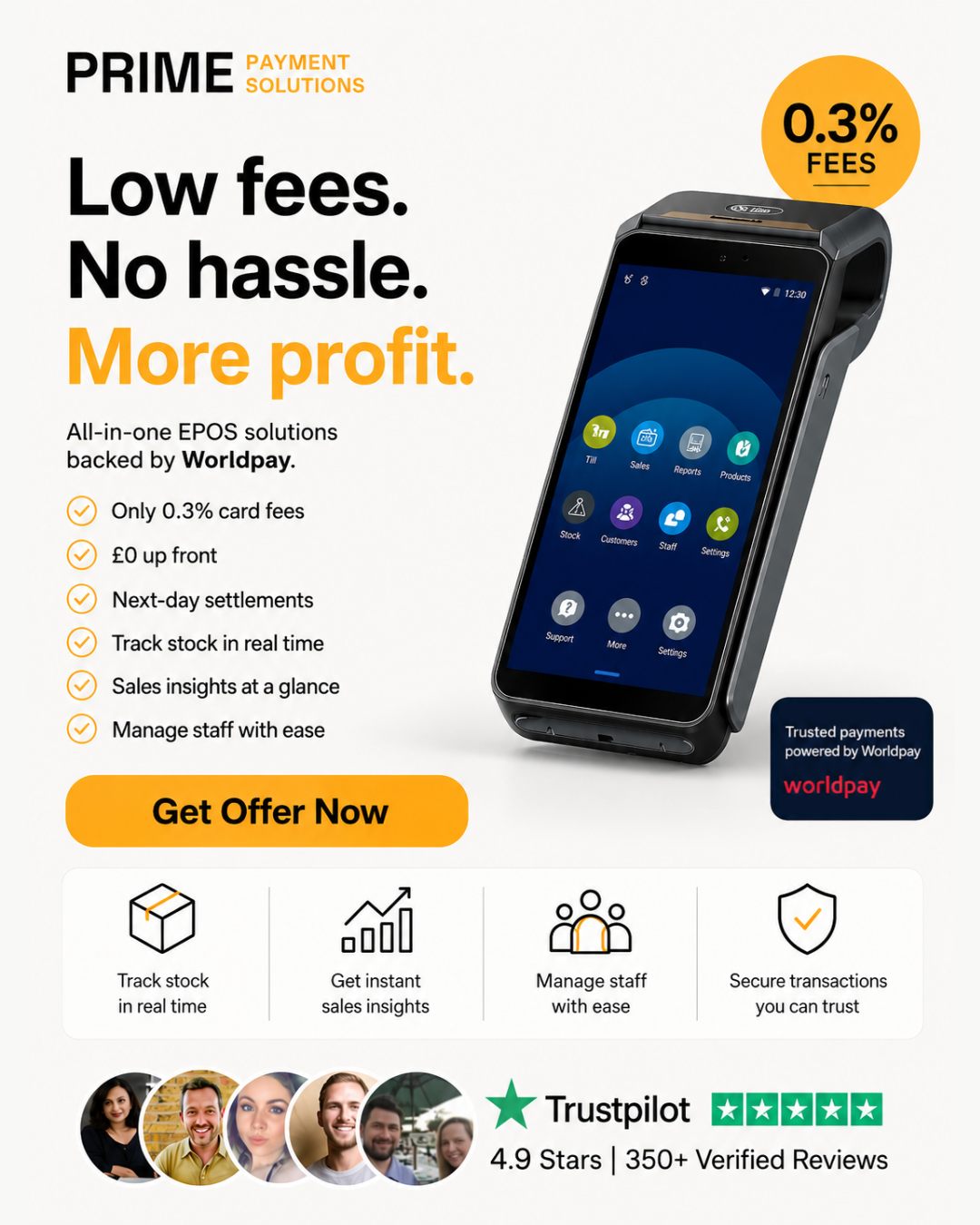 Prime Payment Solutions Facebook ad from Aug 3, 2026