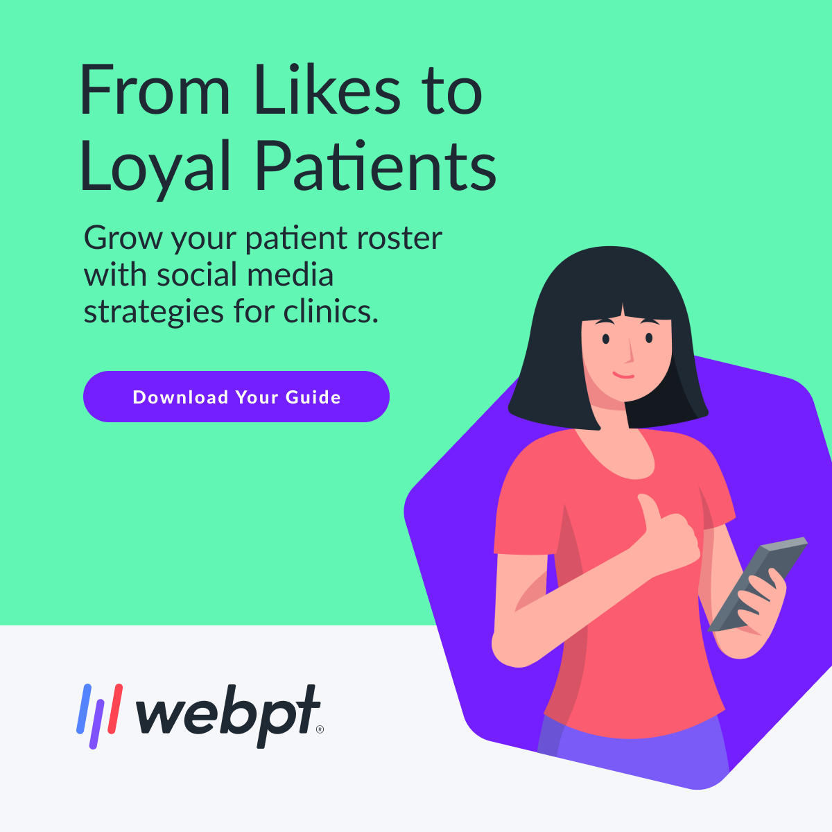 WebPT Facebook ad