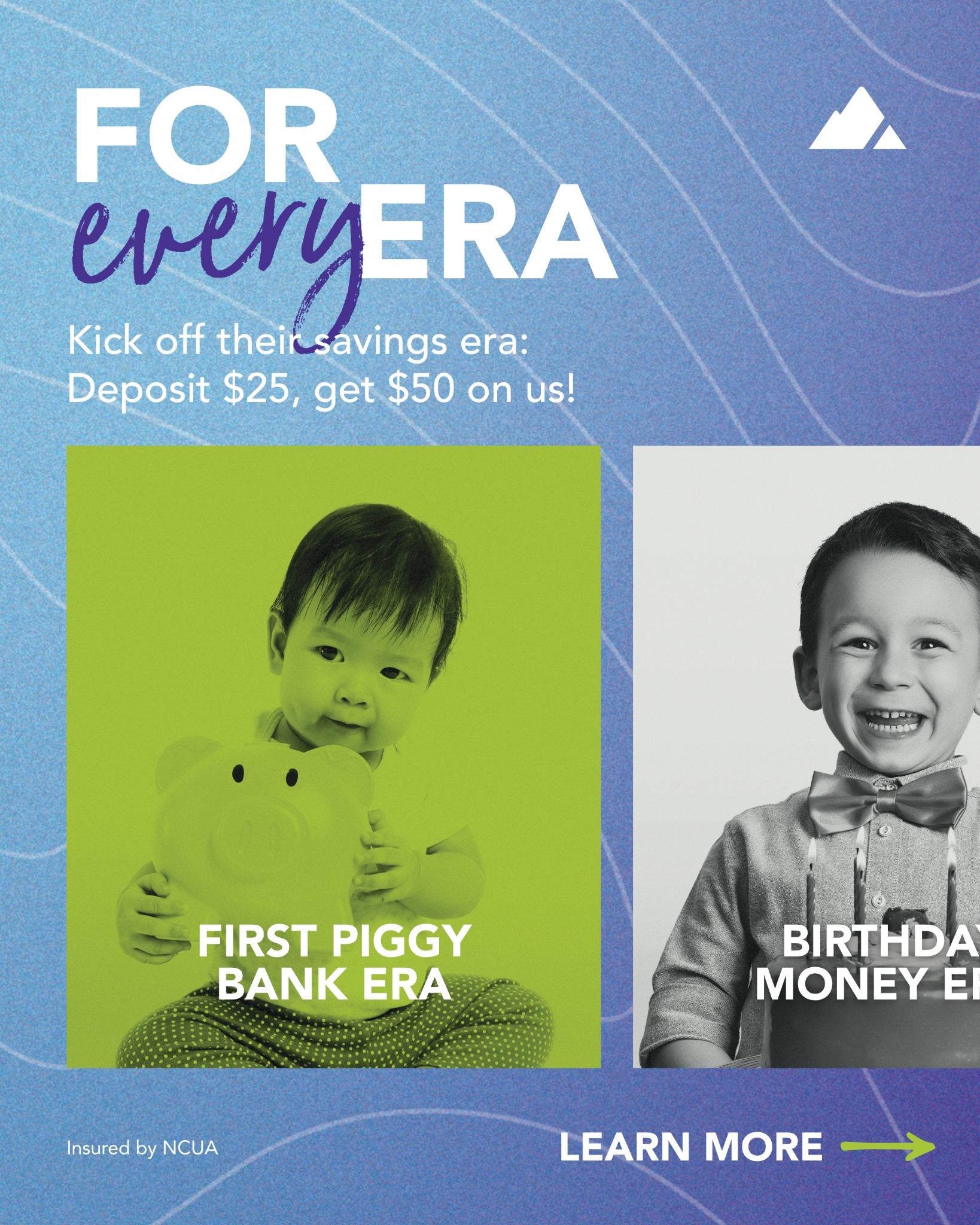 TAPCO Credit Union Facebook ad: What era is the young person in your…