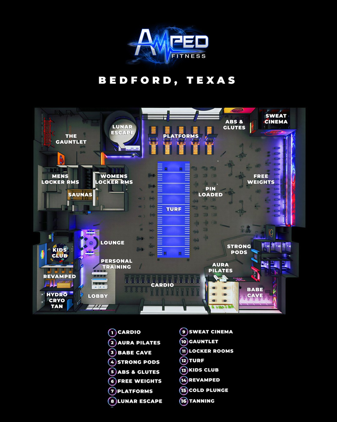 Amped Fitness Facebook ad: Your best self needs a space like this