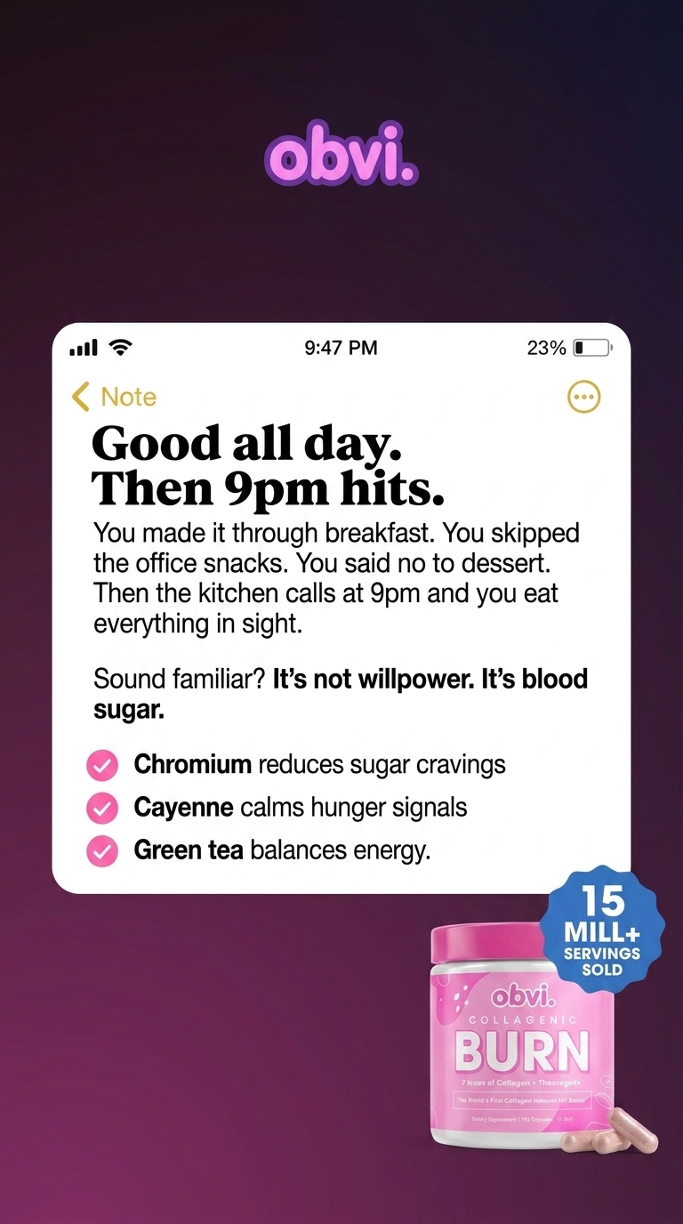 Obvi Health Facebook ad