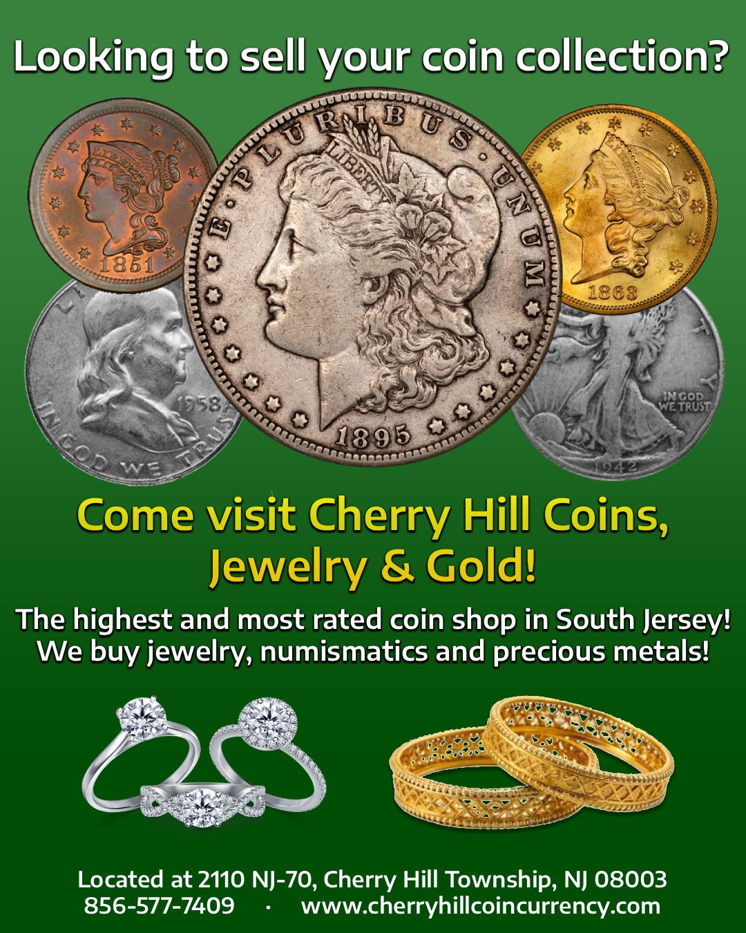 Cherry Hill Coins & Currency Facebook ad