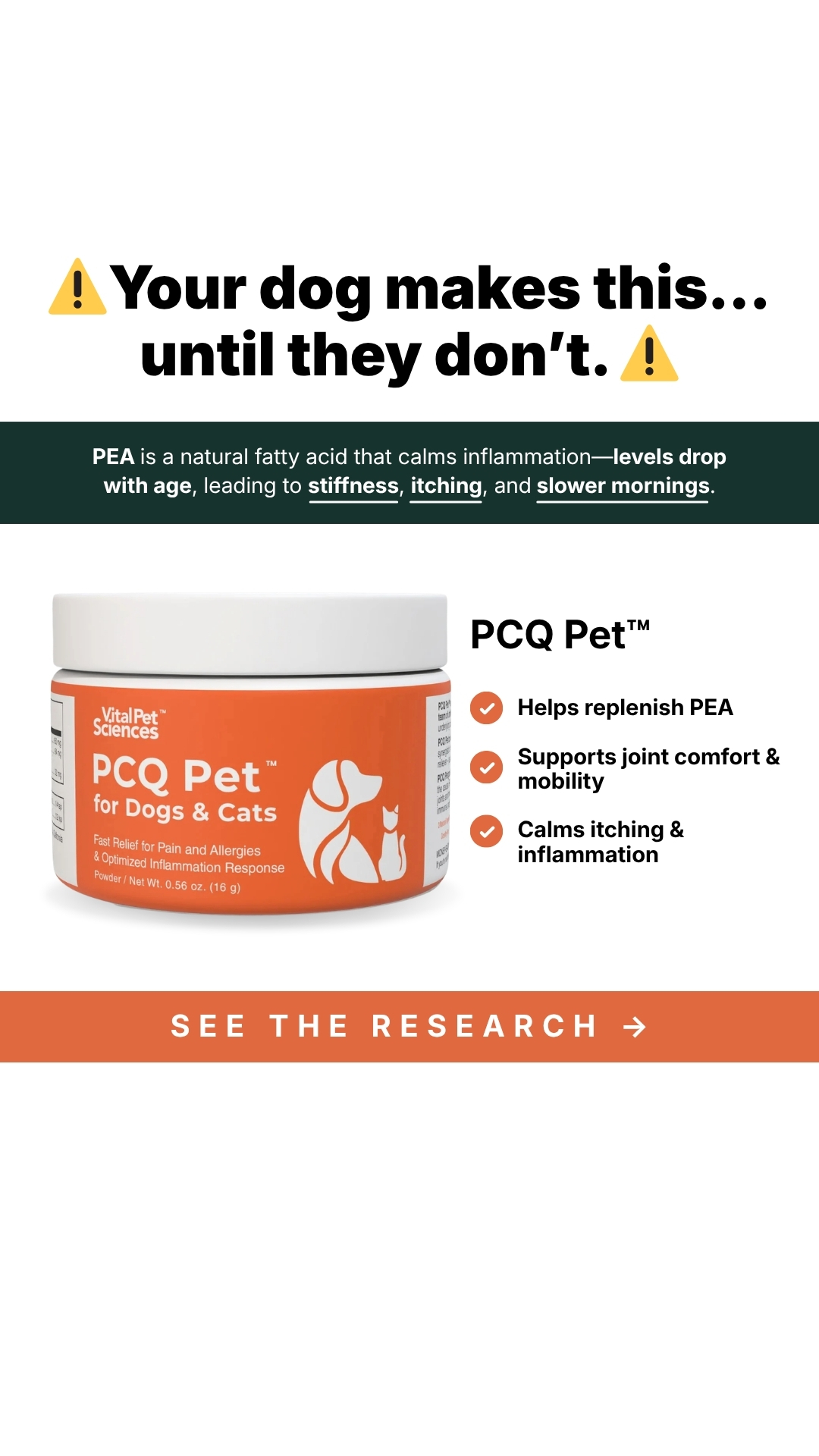 Vital Pet Sciences Facebook ad from Mar 25, 2026
