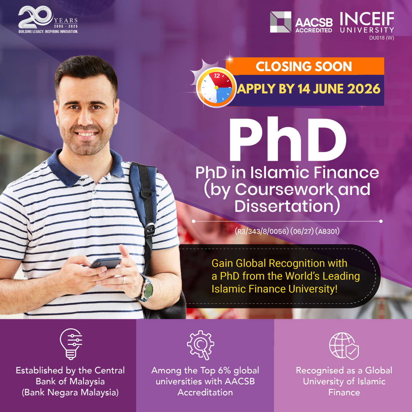 I N C E I F University Facebook ad