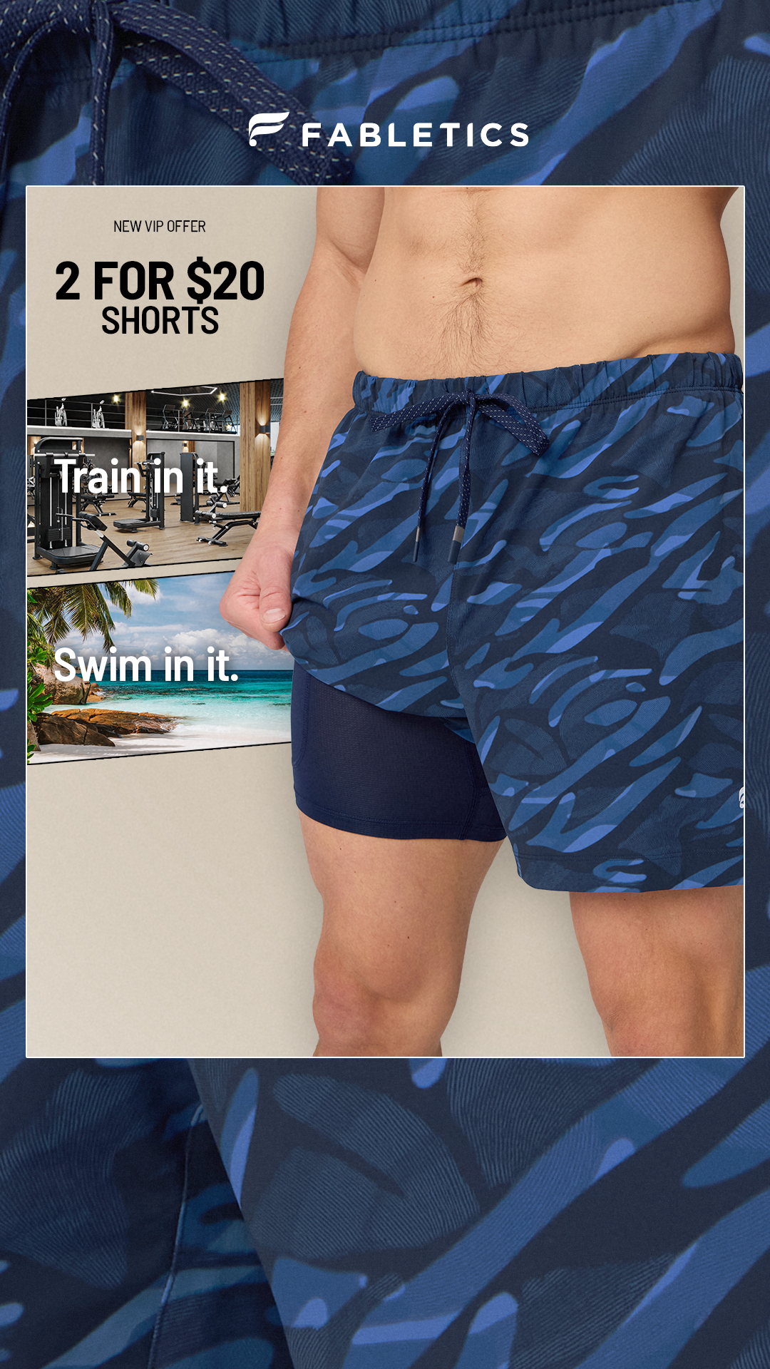 Fabletics Men Facebook ad
