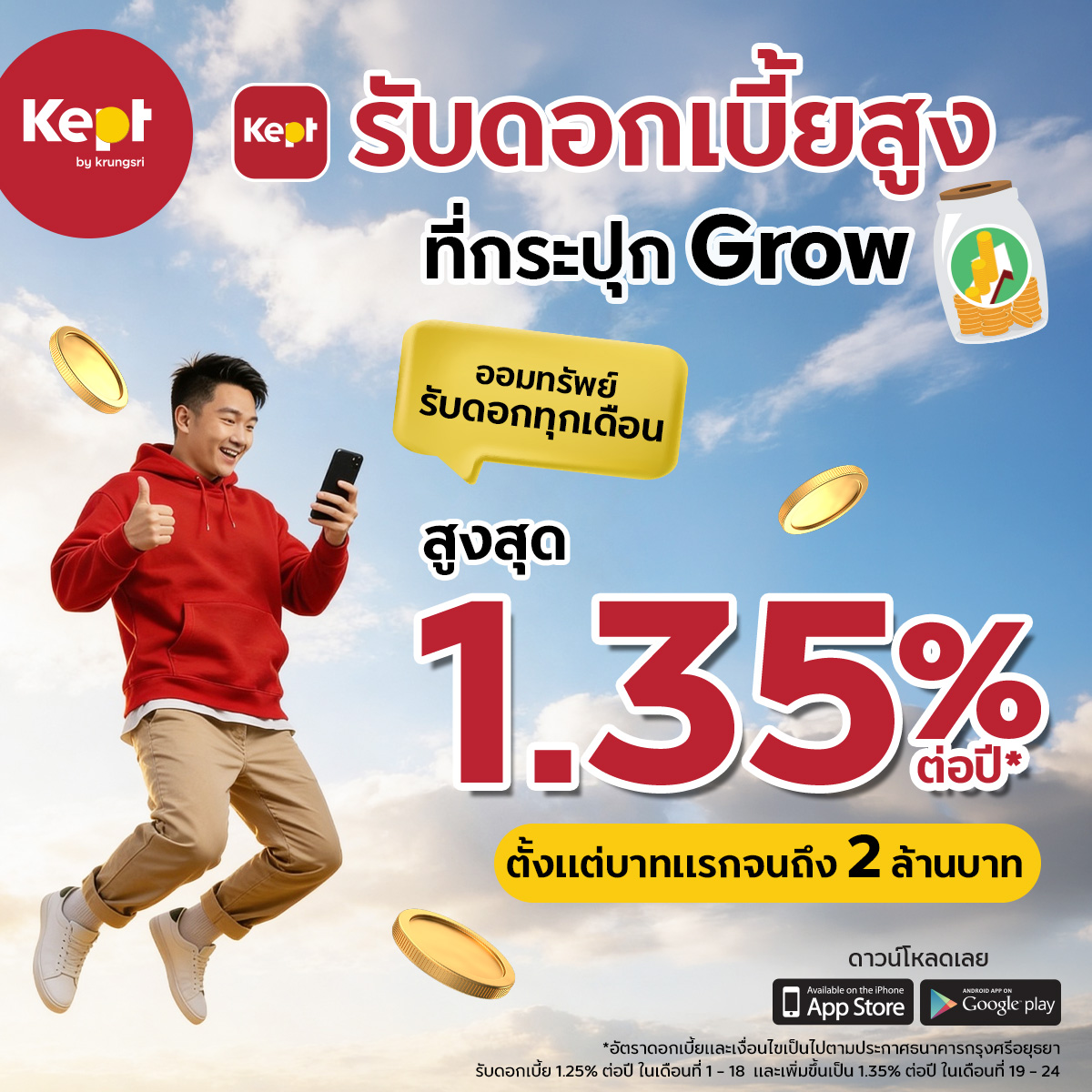 Kept by krungsri Facebook ad