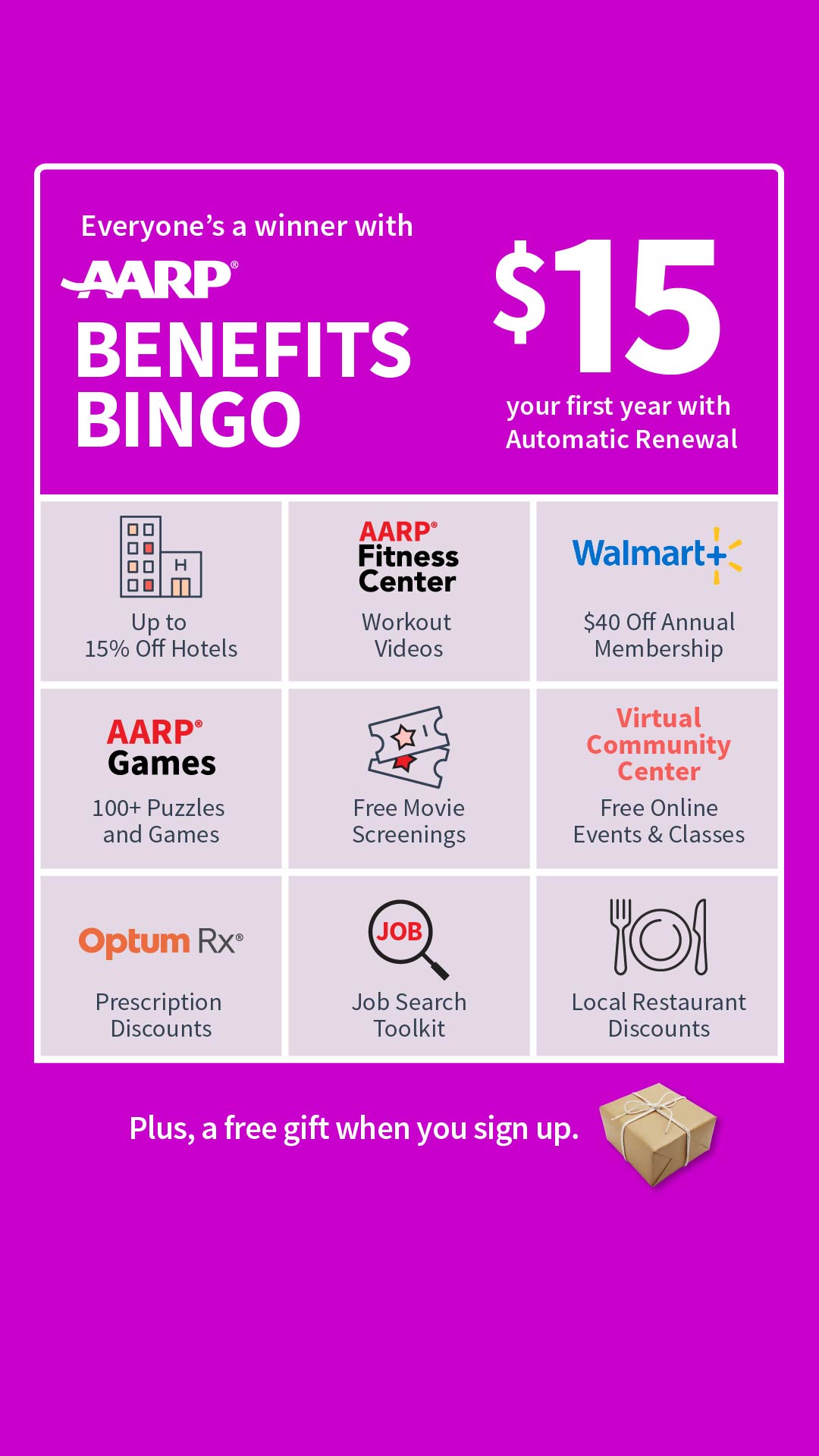 AARP Facebook ad