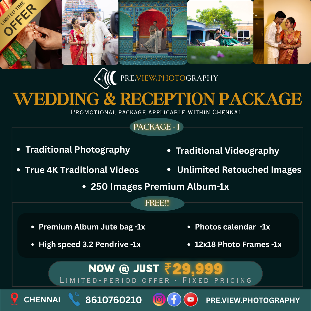 Preview.photography Facebook ad: Your wedding happens once, and the memories should…