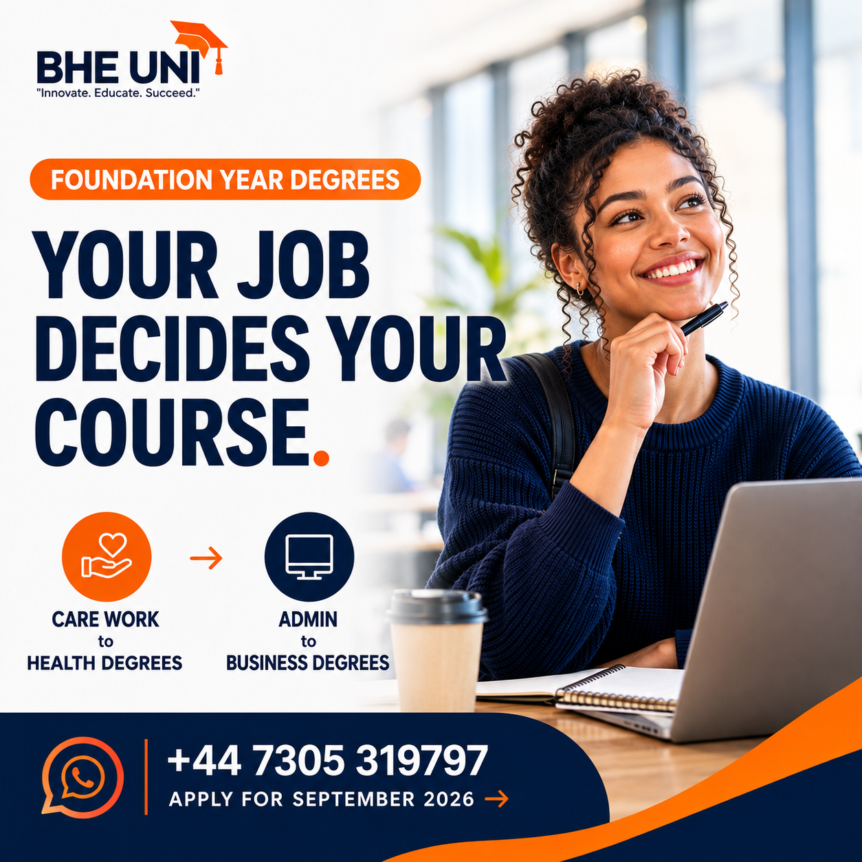 BHE Uni Facebook ad from Aug 11, 2026