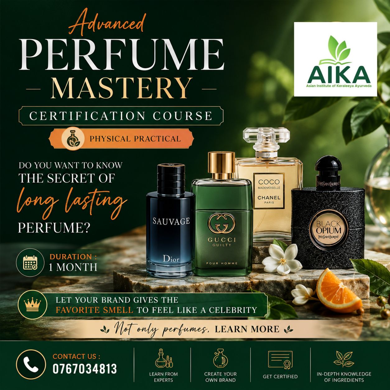 Aikasrilanka Facebook ad: Advanced Perfume Mastery Certification Course