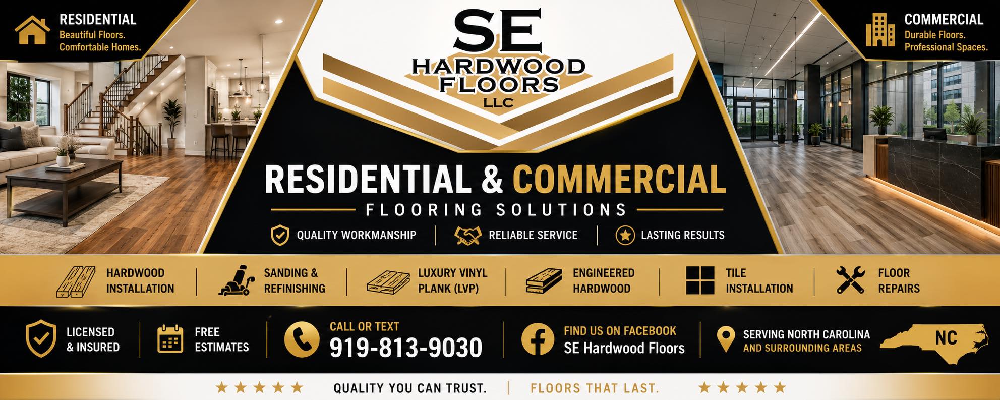 SE Hardwood floors LLC Facebook ad