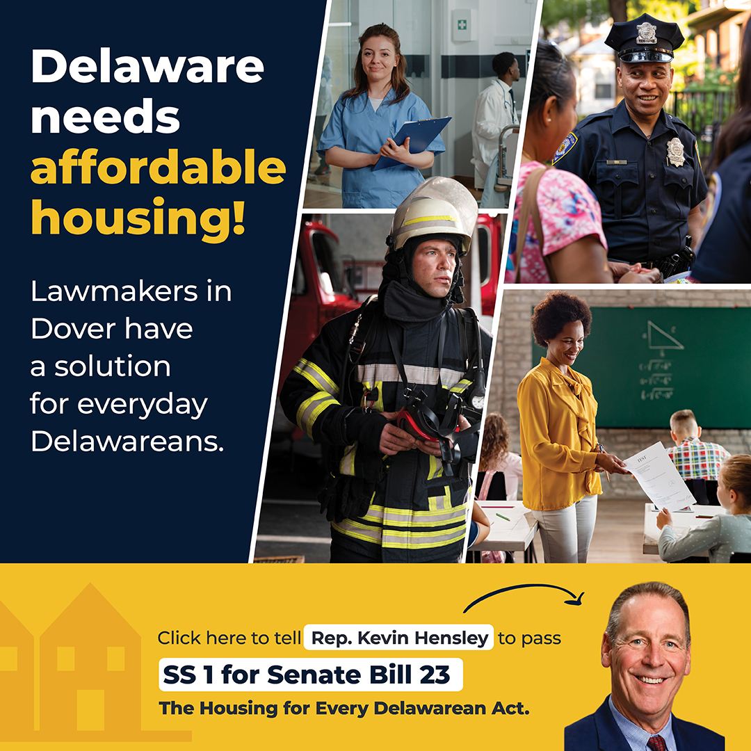 Home Builders Association of Delaware Facebook ad: Affordable Housing Delaware