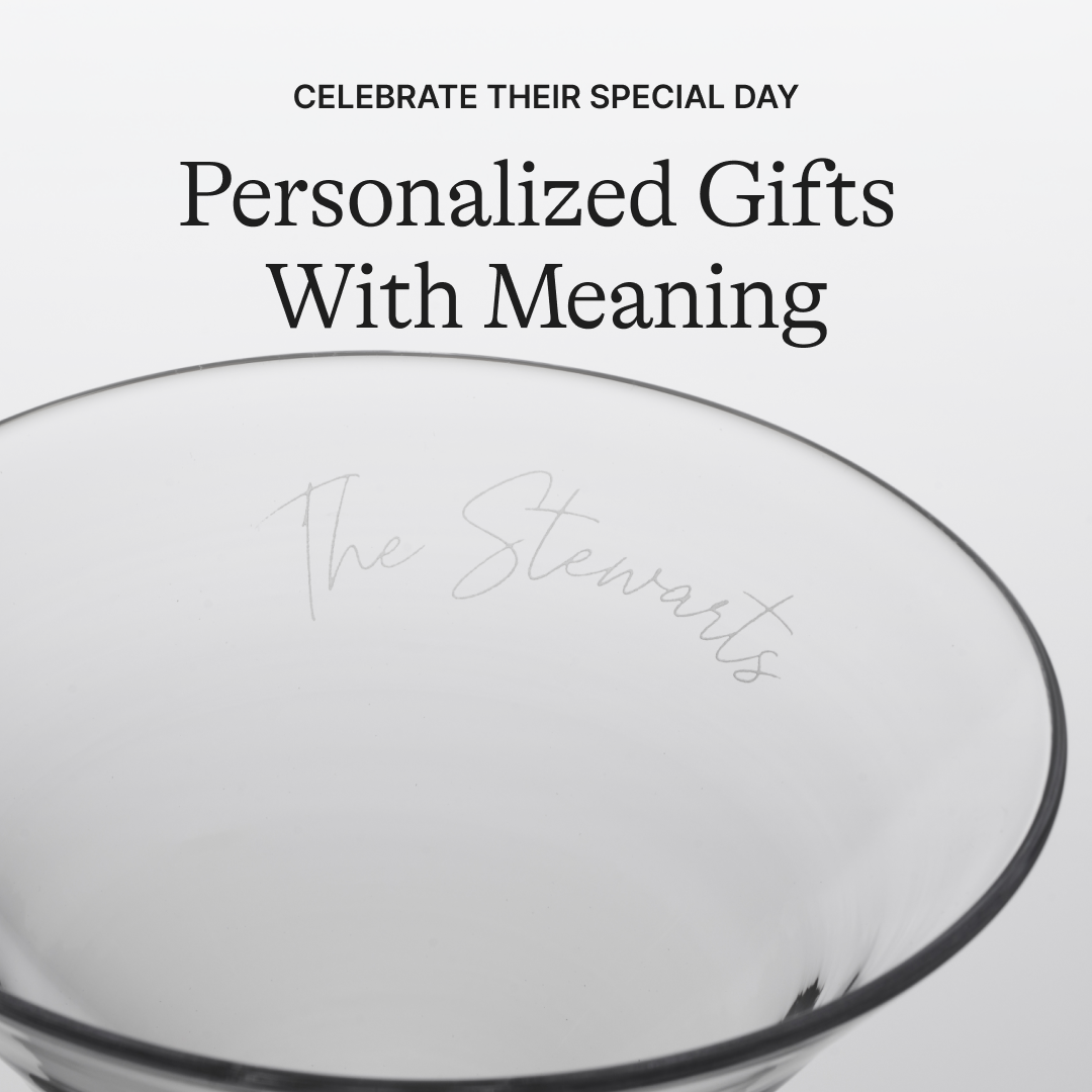 Simon Pearce Facebook ad: A Gift of Personalization