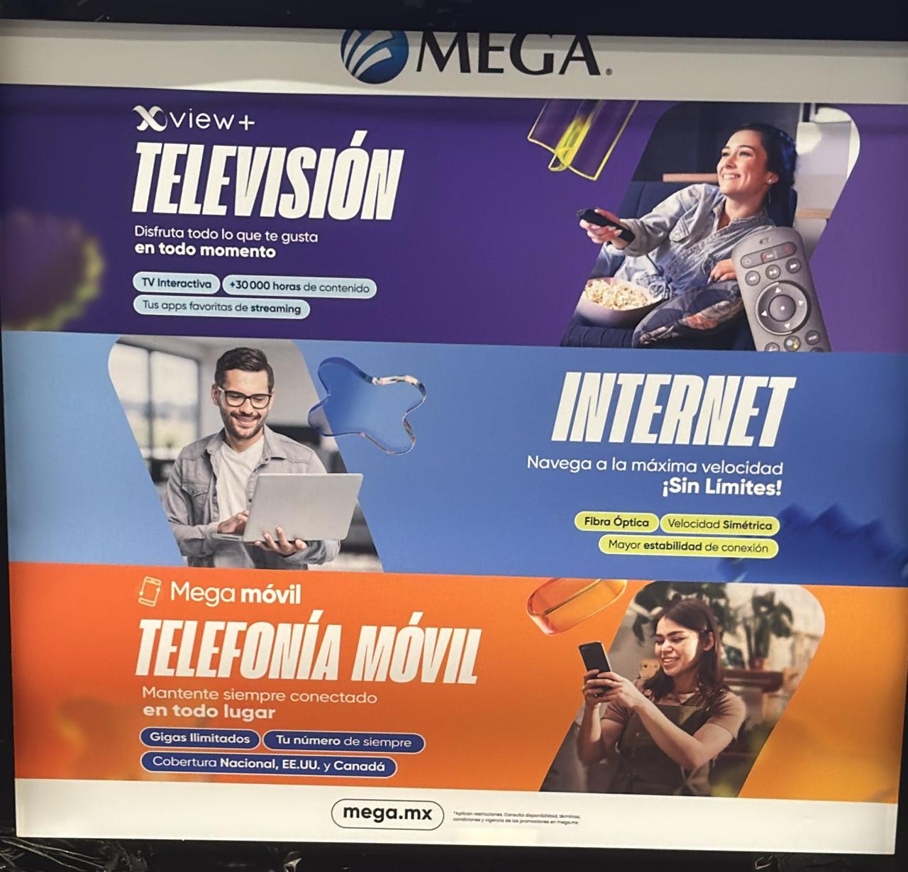 megacable Facebook ad: INTERNET SIMETRICO