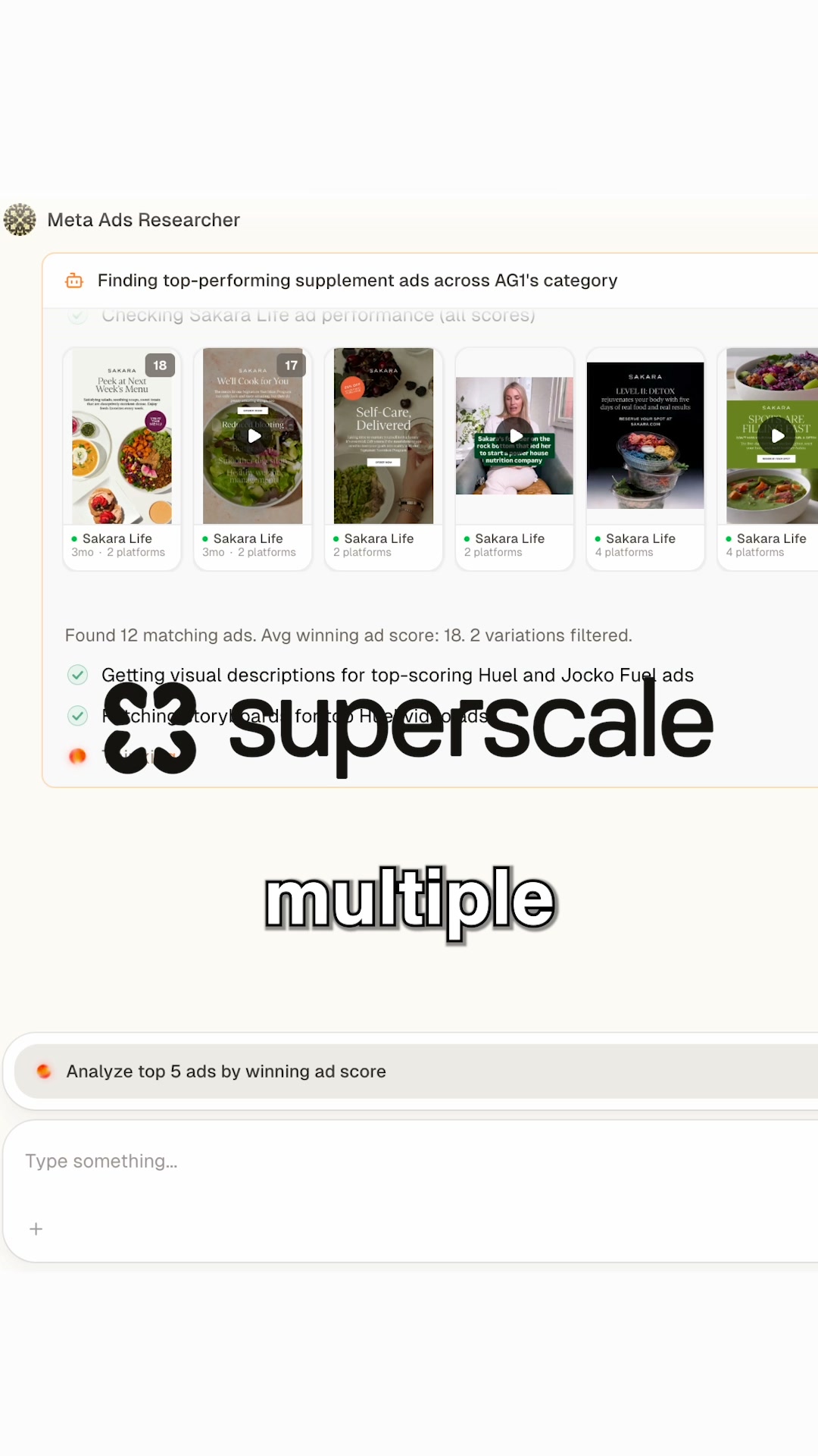 Superscale AI Facebook ad: Meet your AI creative strategist