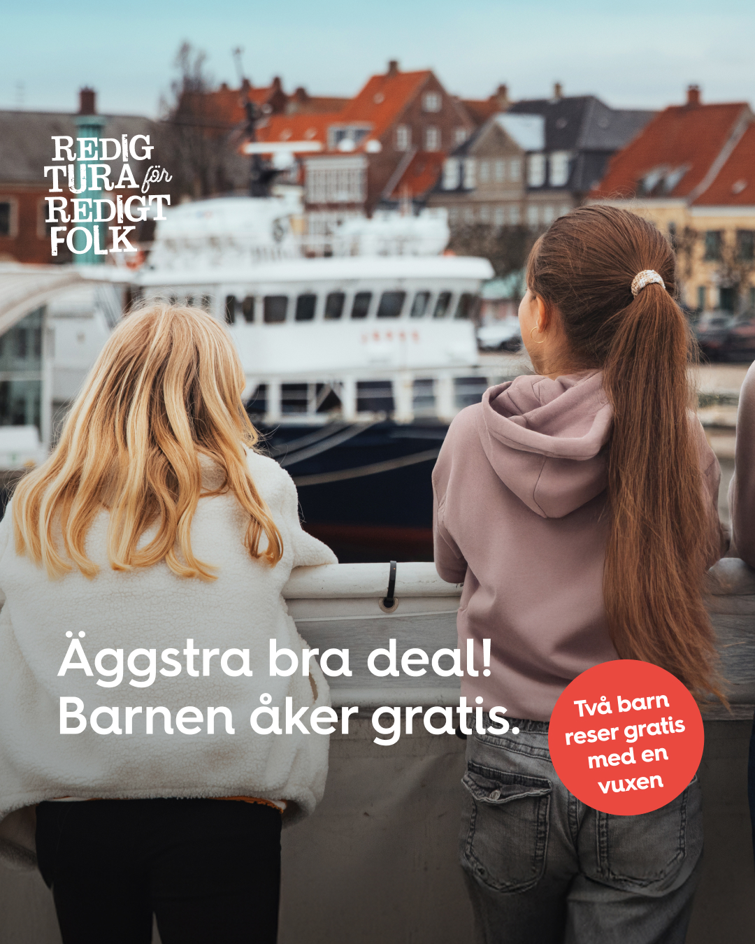 Sundbusserne Facebook ad: Påsk + hav + familjetid = sant
